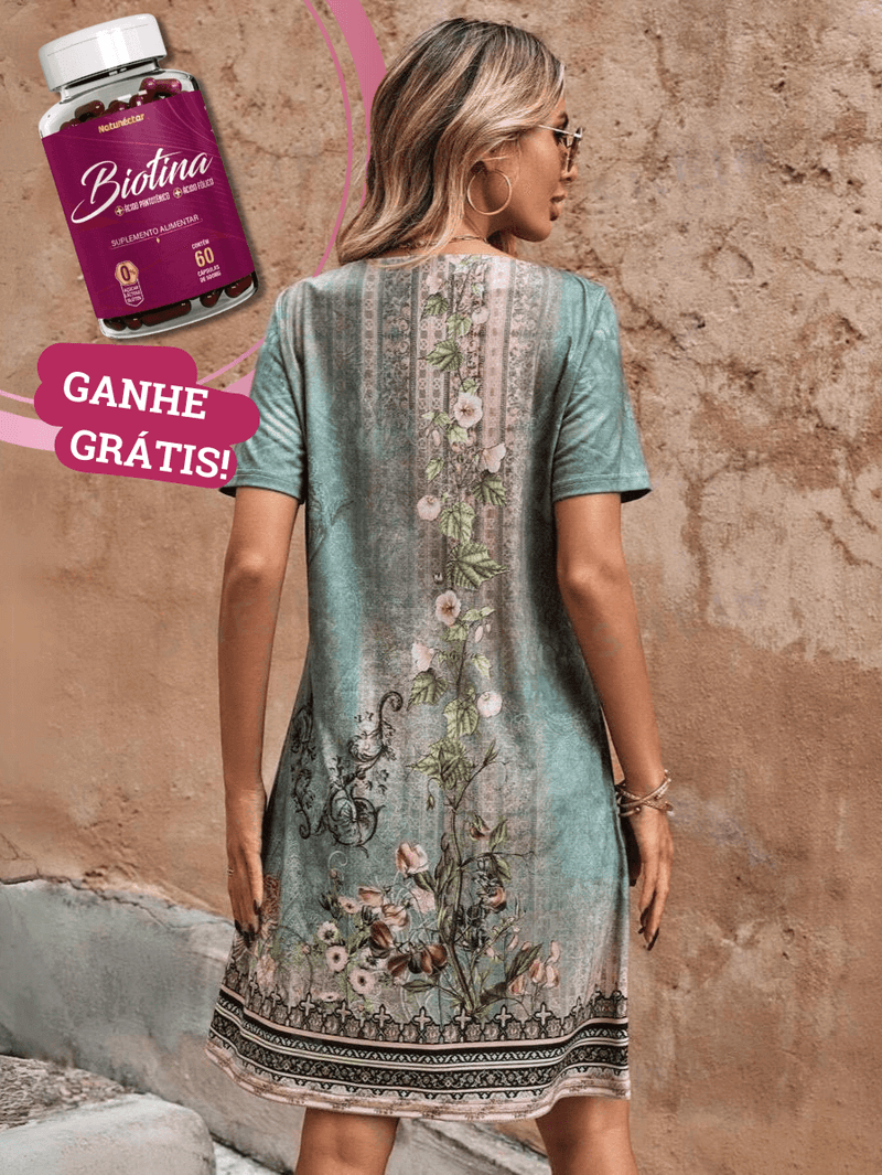 Vestido Vintage Soltinho - Geneve [+BIOTINA GRÁTIS!]